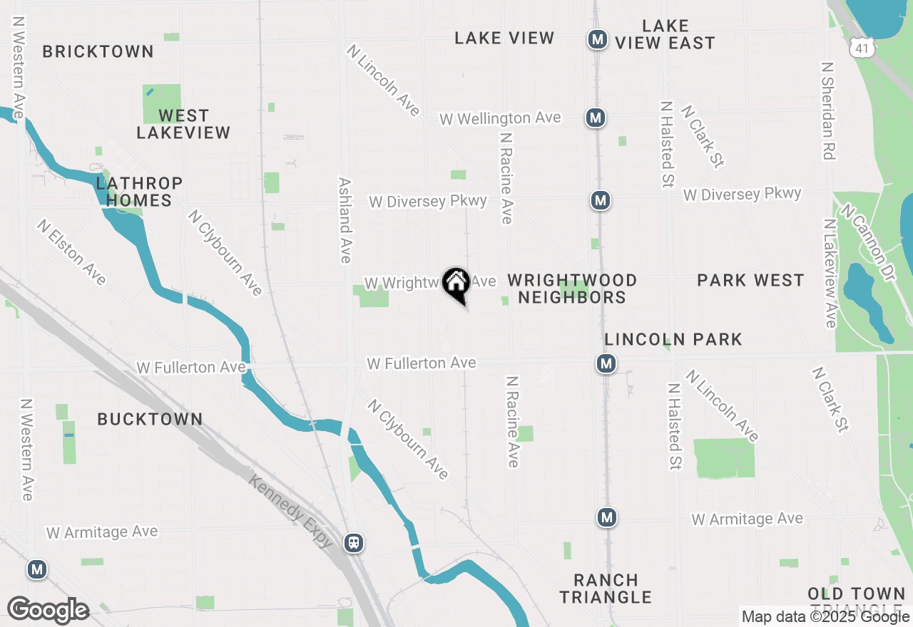 Map of 2501 N Wayne Avenue #17, Chicago, IL 60614