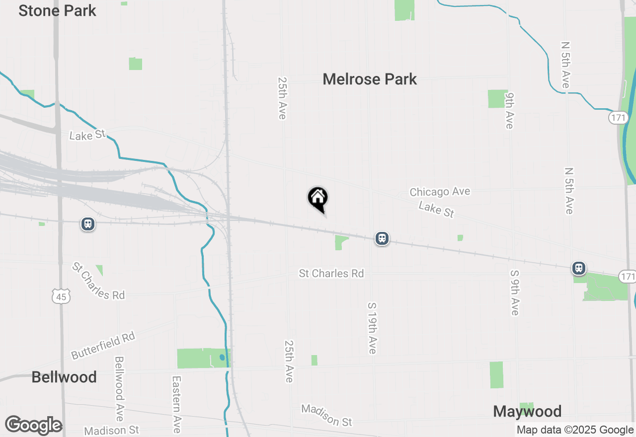 Map of 101 N 23 Avenue, Melrose Park, IL 60160