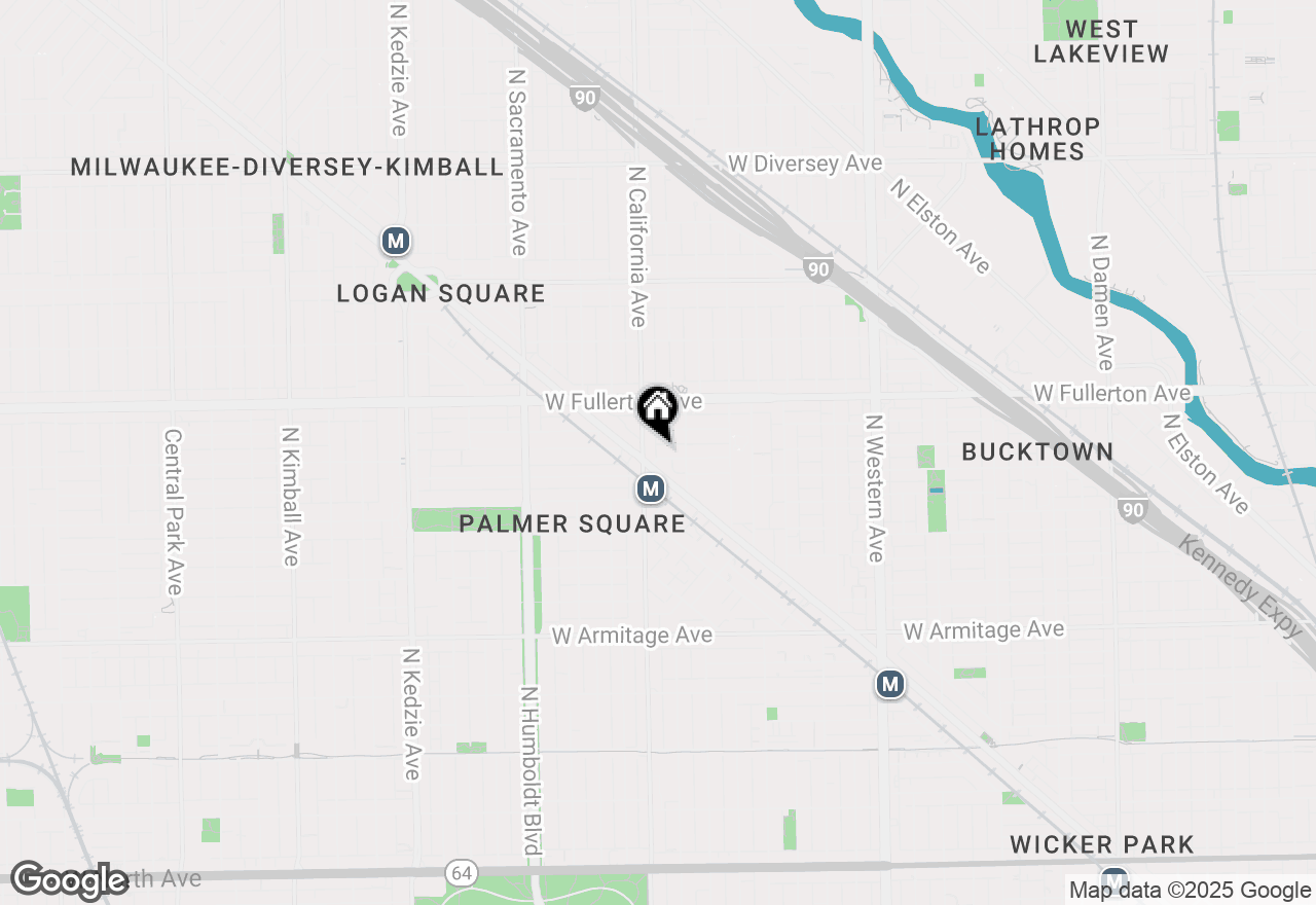 Map of 2728 W Belden Avenue, Chicago, IL 60647