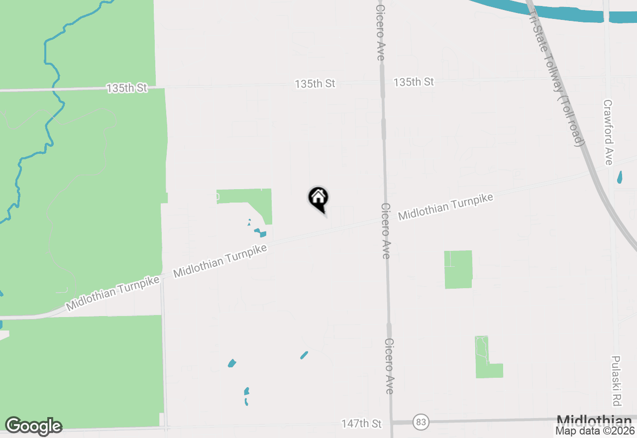 Map of 13953 W Leamington Drive #1009, Crestwood, IL 60418