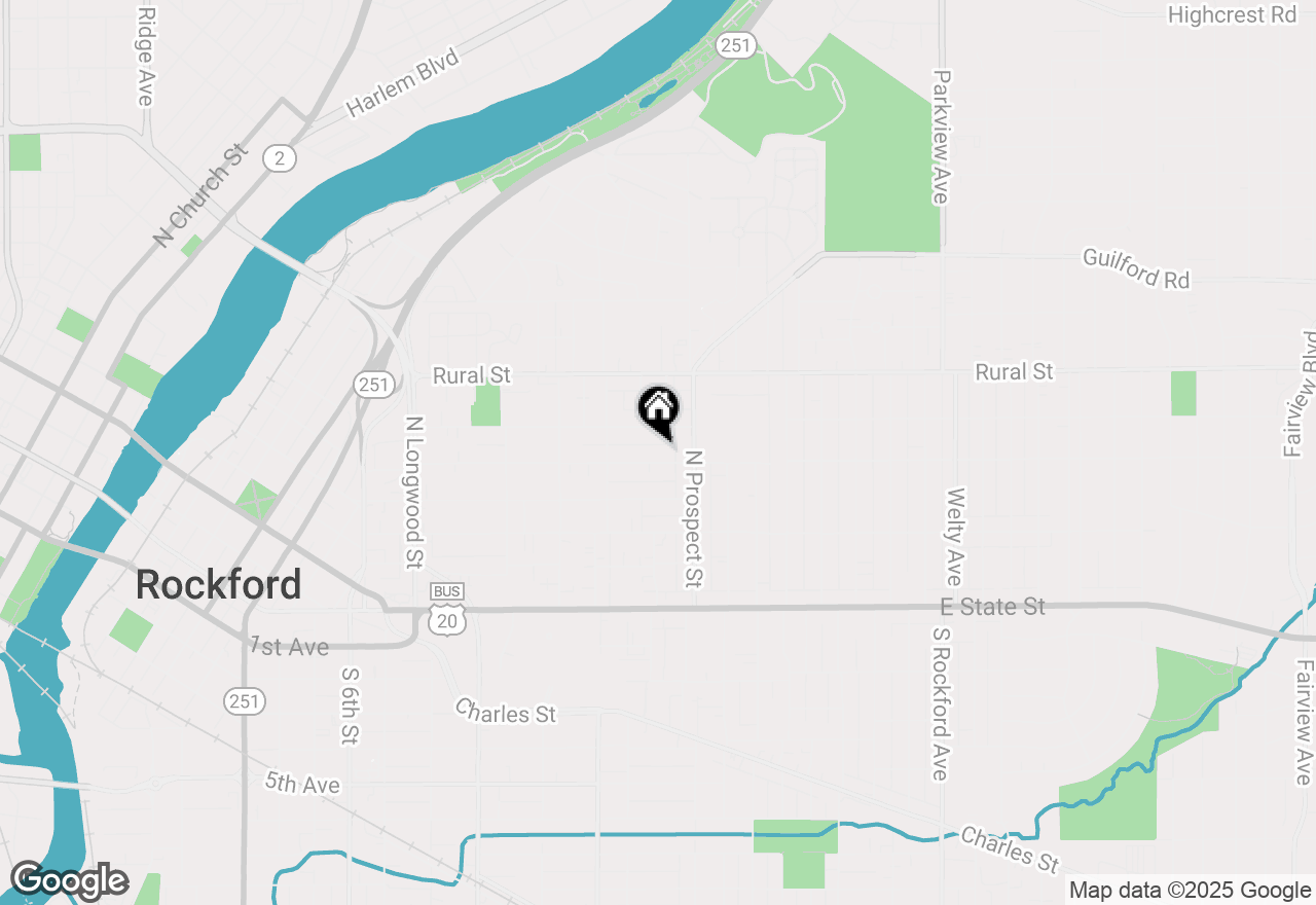 Map of 1608 Jackson Street, Rockford, IL 61107