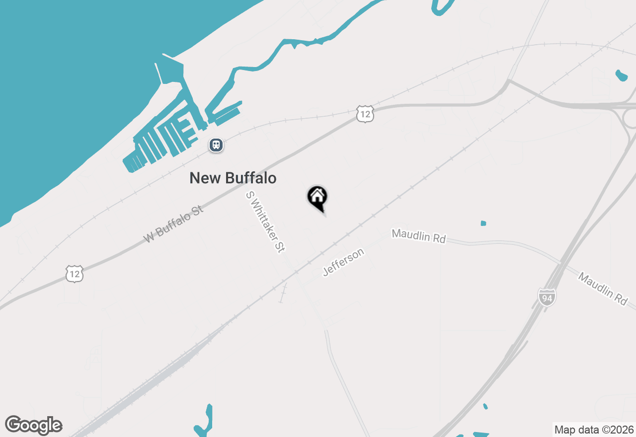 Map of 321 S Taylor Street, New Buffalo, MI 49117