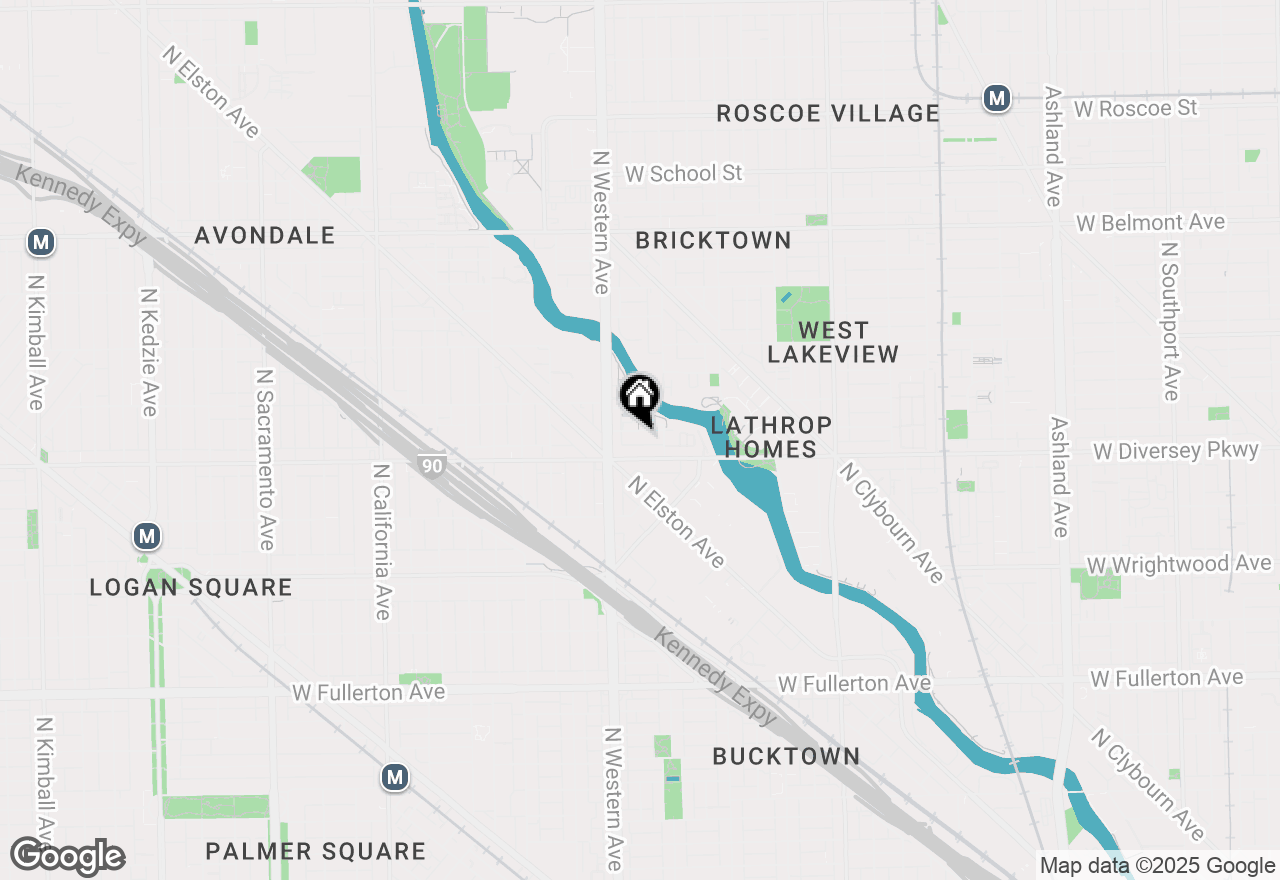 Map of 2307 W Wolfram Street #415, Chicago, IL 60618