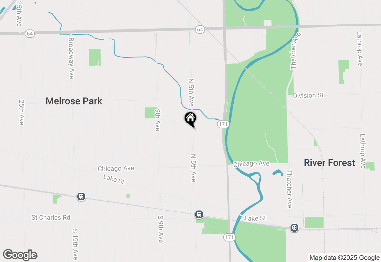 Map of 1100 N 5th Avenue, Maywood, IL 60153