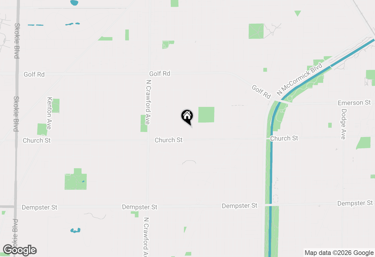 Map of 9242 Ridgeway Avenue, Evanston, IL 60203