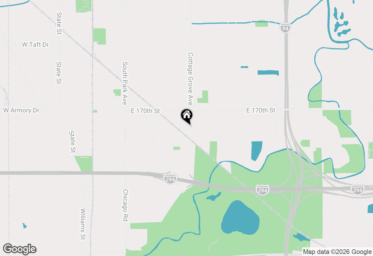 Map of 17107 Evans Drive, South Holland, IL 60473
