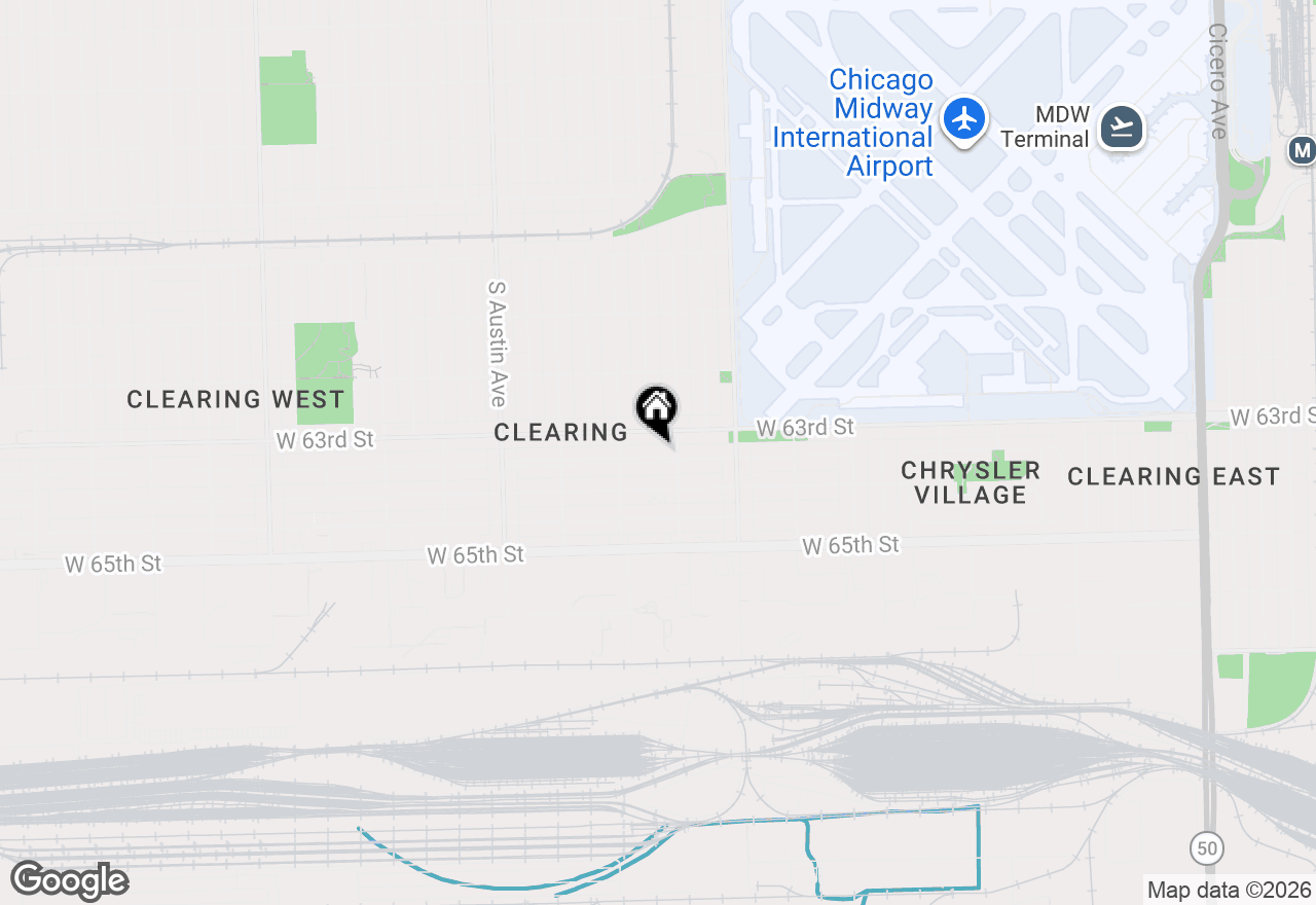 Map of 5718 W 63rd Place, Chicago, IL 60638