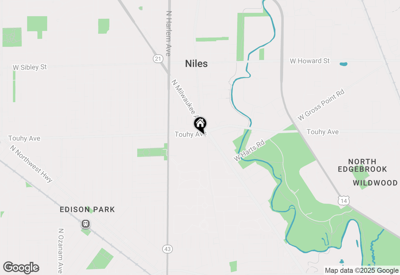 Map of 7021 W Touhy Avenue #207, Niles, IL 60714