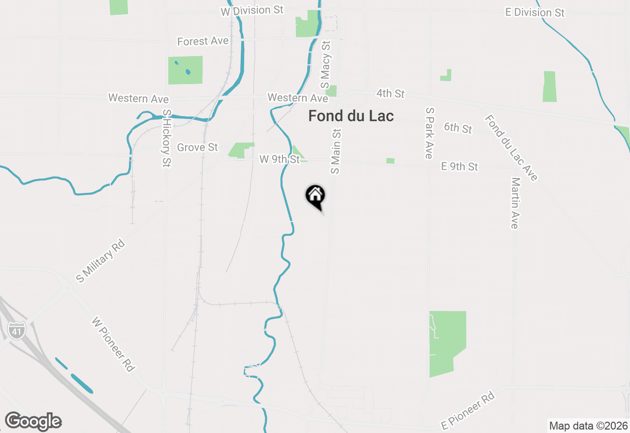 Map of 476 Linden St, Fond Du Lac, WI 54935