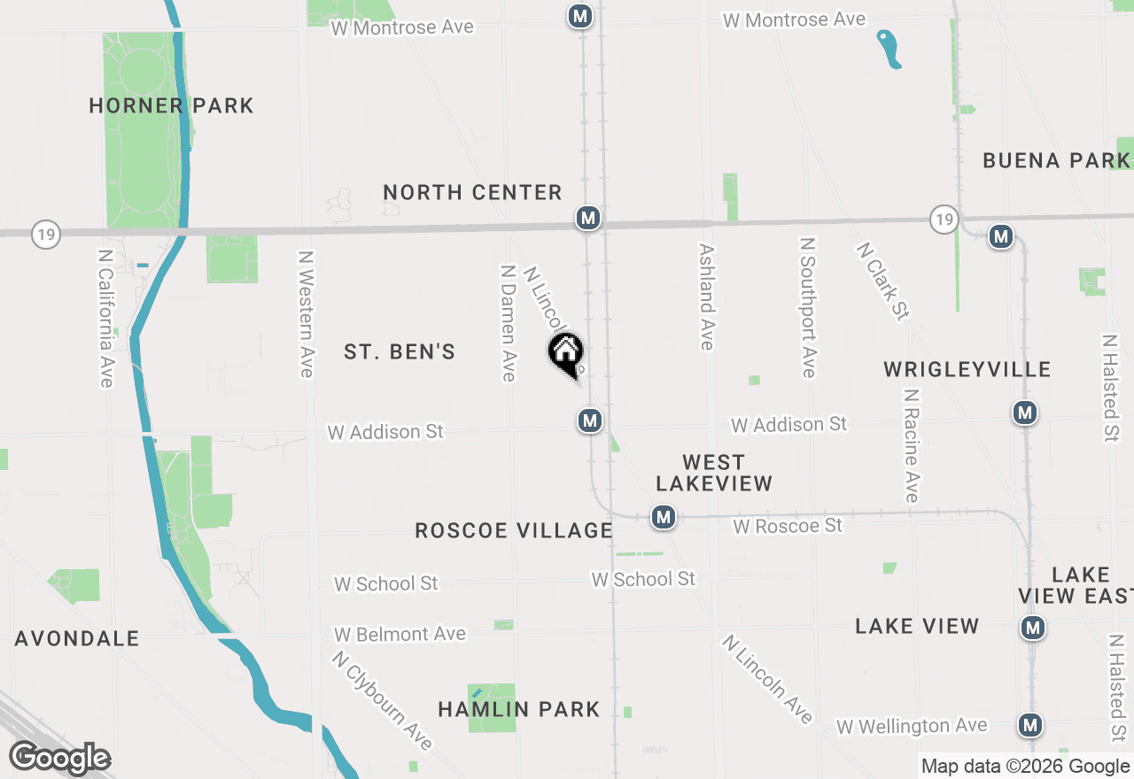 Map of 3649 N Wolcott Avenue #2, Chicago, IL 60613