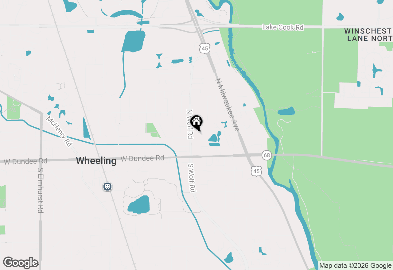 Map of (Address confidential), Wheeling, Illinois 60090
