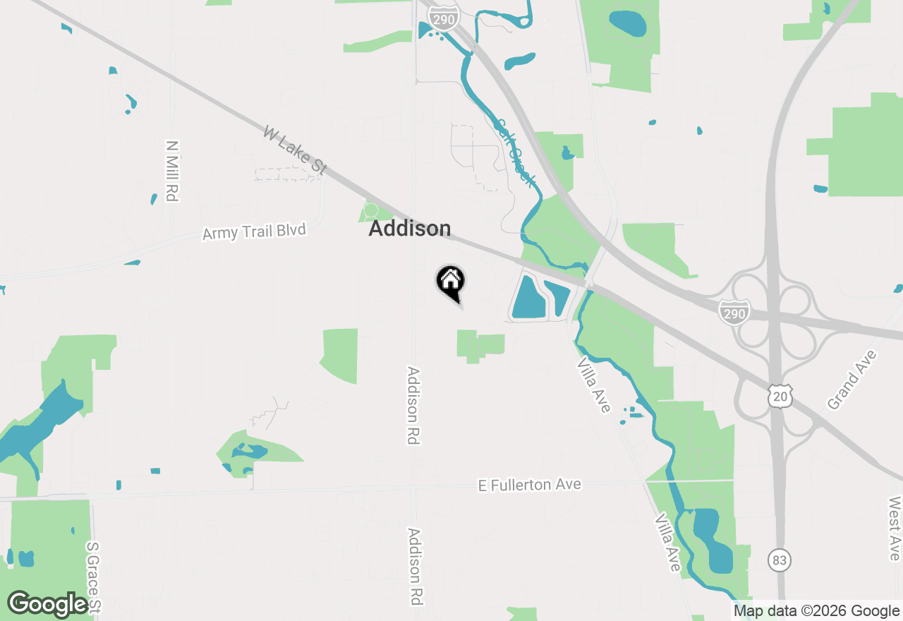 Map of 14 N Wisconsin Avenue, Addison, IL 60101