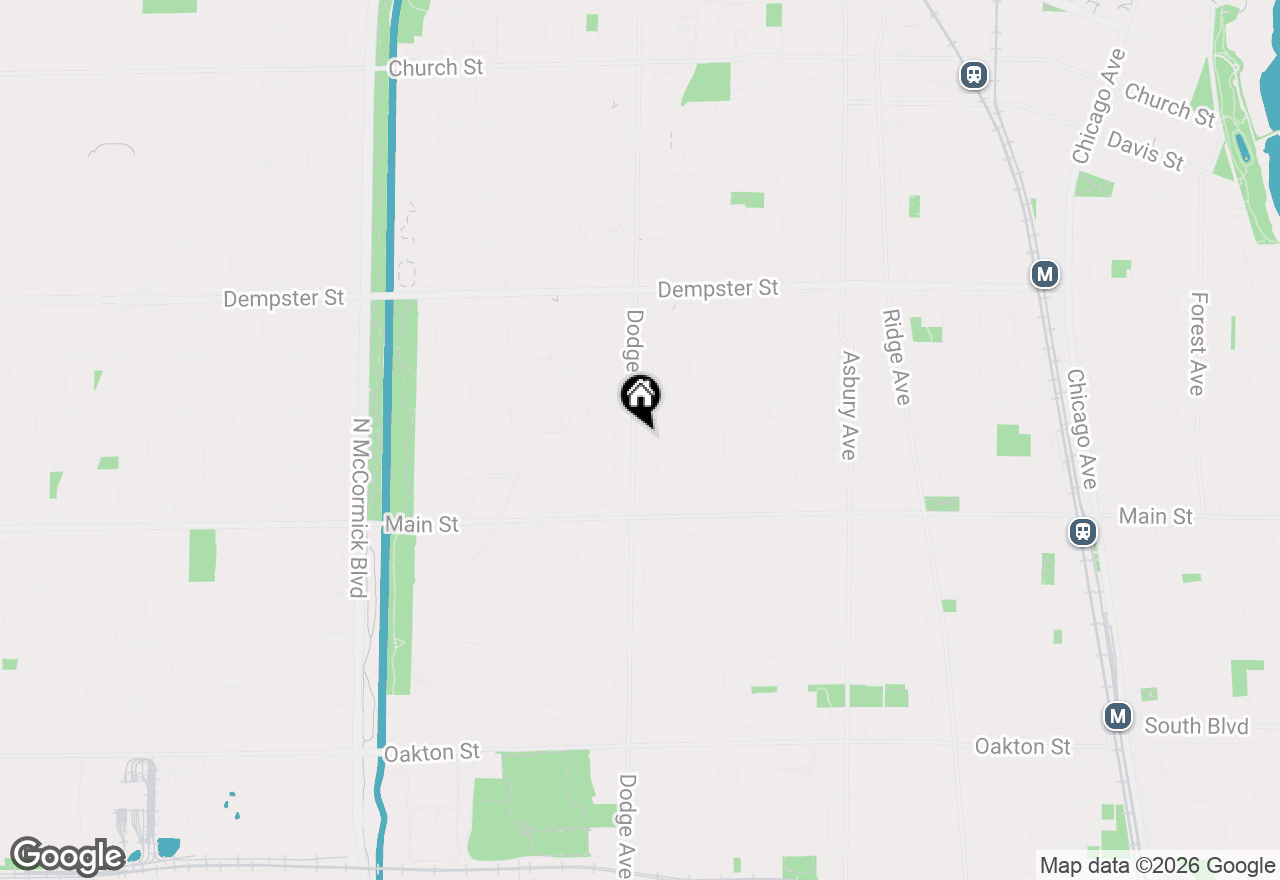 Map of (Address confidential), Evanston, Illinois 60202