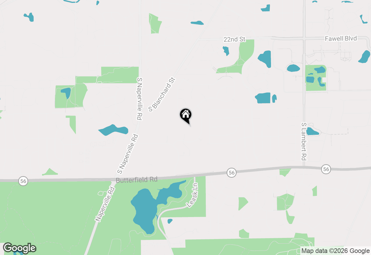 Map of 53 Kensington Circle #304, Wheaton, IL 60189