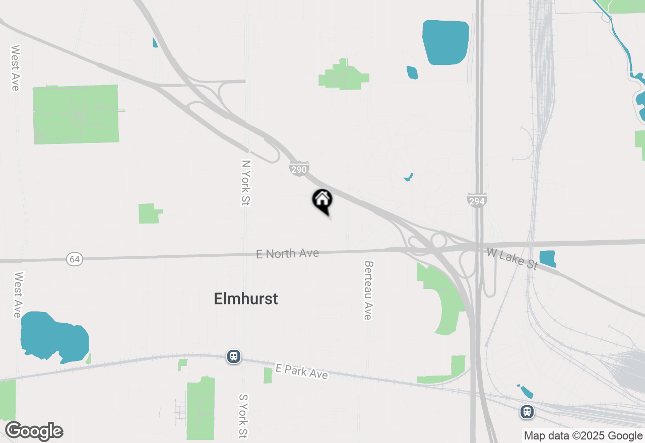 Map of 234 E Grantley Avenue, Elmhurst, IL 60126