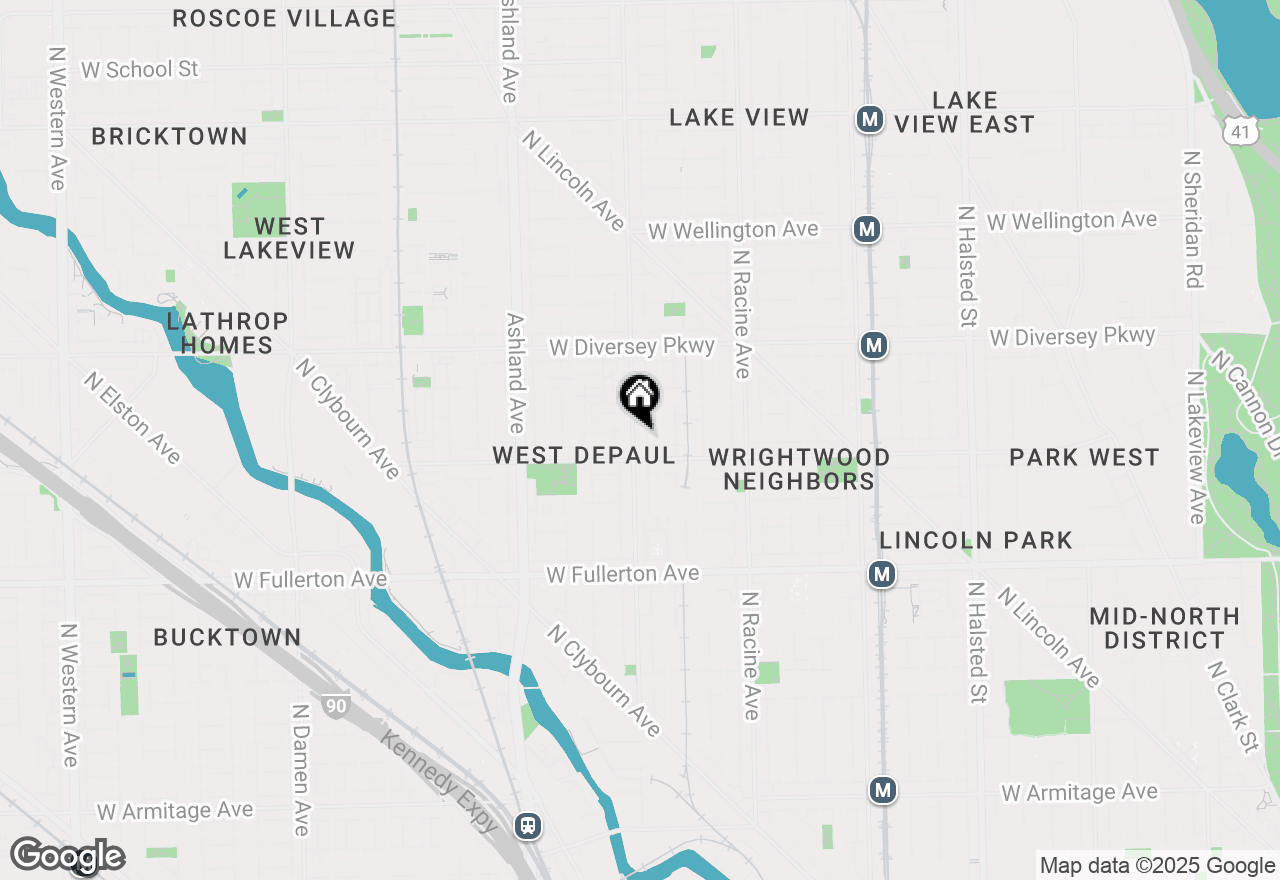 Map of 2621 N Southport Avenue #3, Chicago, IL 60614
