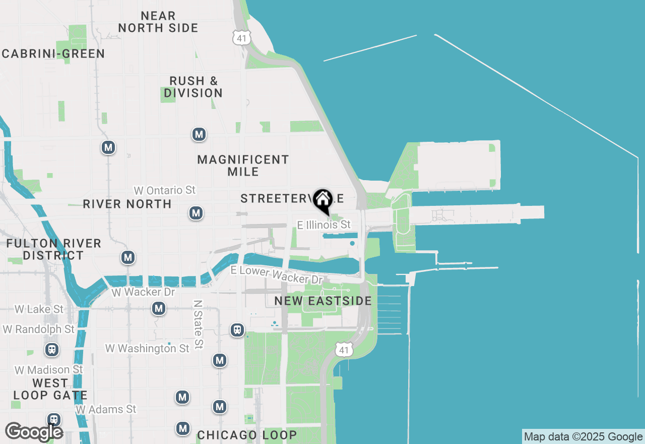 Map of 505 N Mcclurg Court #2001, Chicago, IL 60611