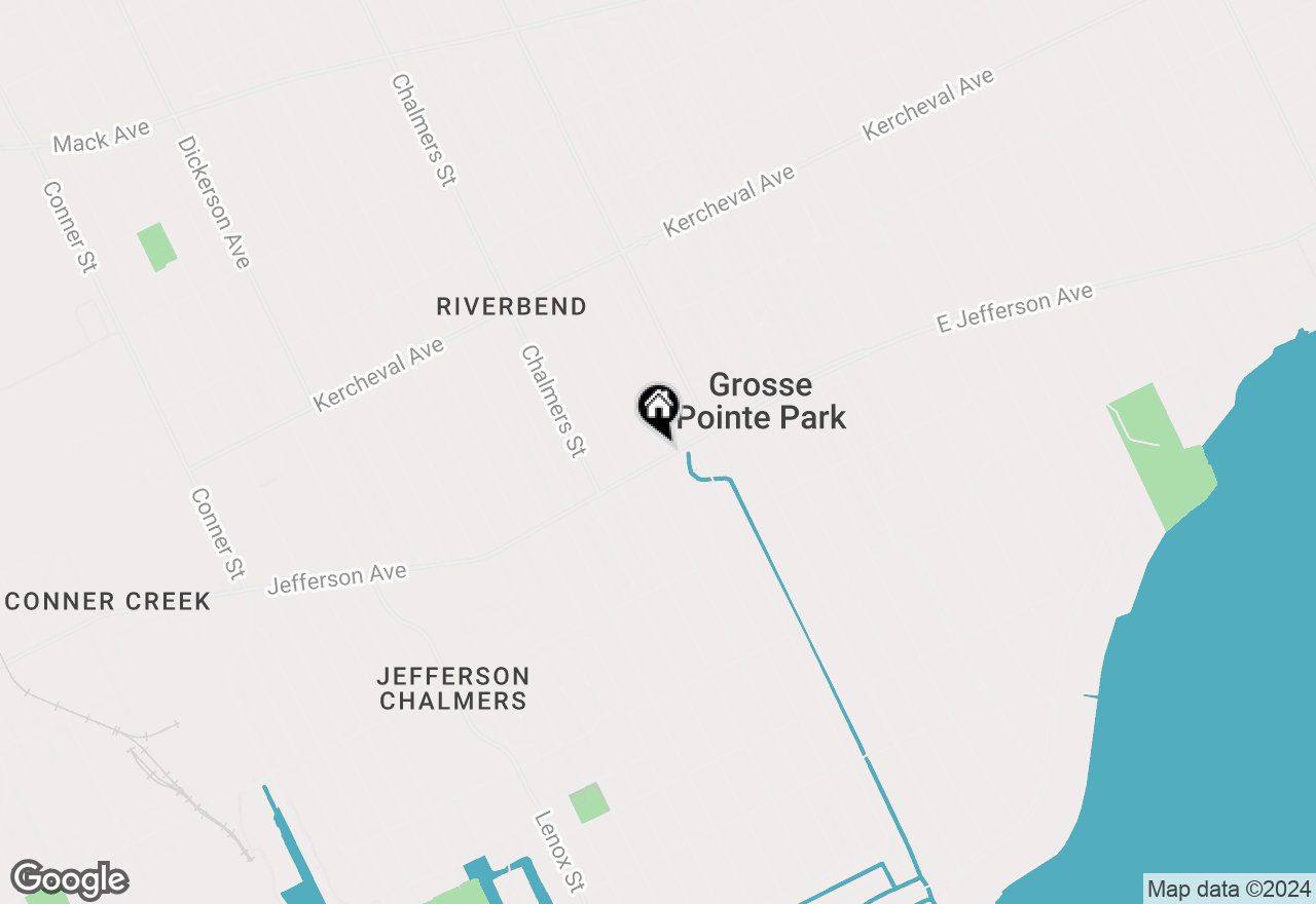 Map of 14635 E Jefferson Avenue, Detroit, MI 48215