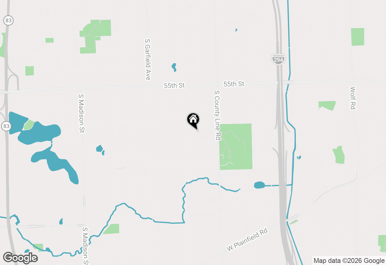 Map of 1205 Chanticleer Lane, Hinsdale, IL 60521