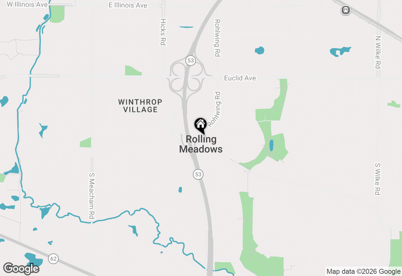 Map of 3806 Ashley Court, Rolling Meadows, IL 60008