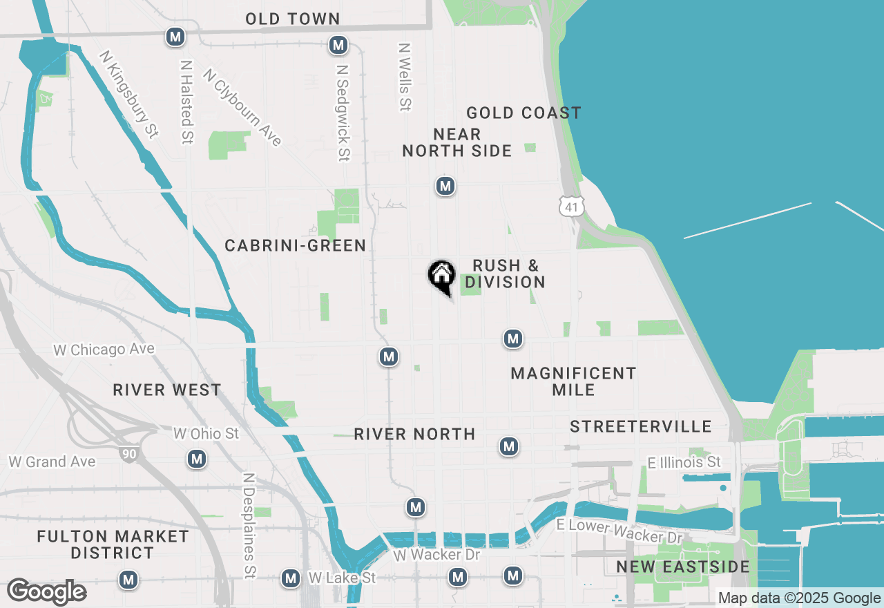 Map of 859 N Lasalle Street #1, Chicago, IL 60610