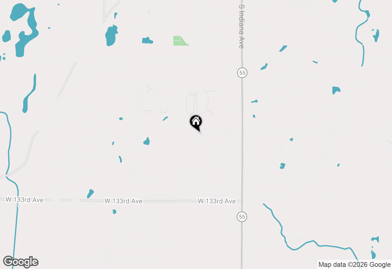 Map of 2155 W 129th Avenue, Crown Point, IN 46307