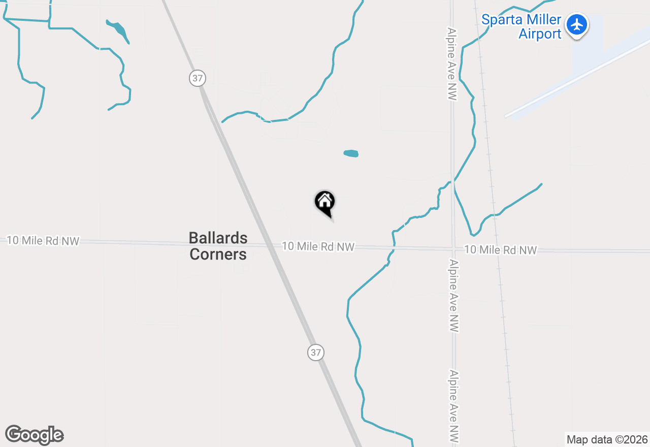 Map of 1212 South Hill Drive Nw, Sparta, MI 49345