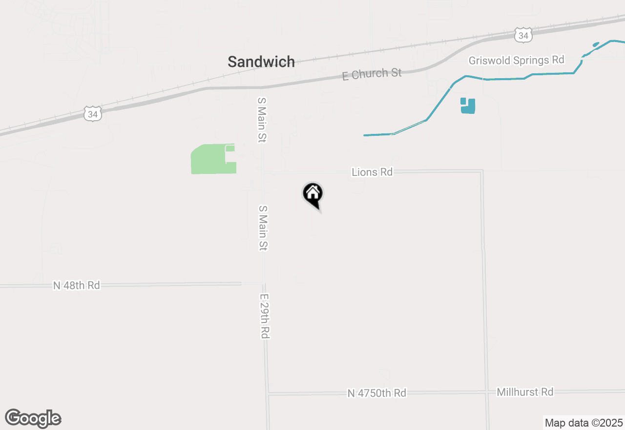 Map of 1188 Cindy Lane, Sandwich, IL 60548