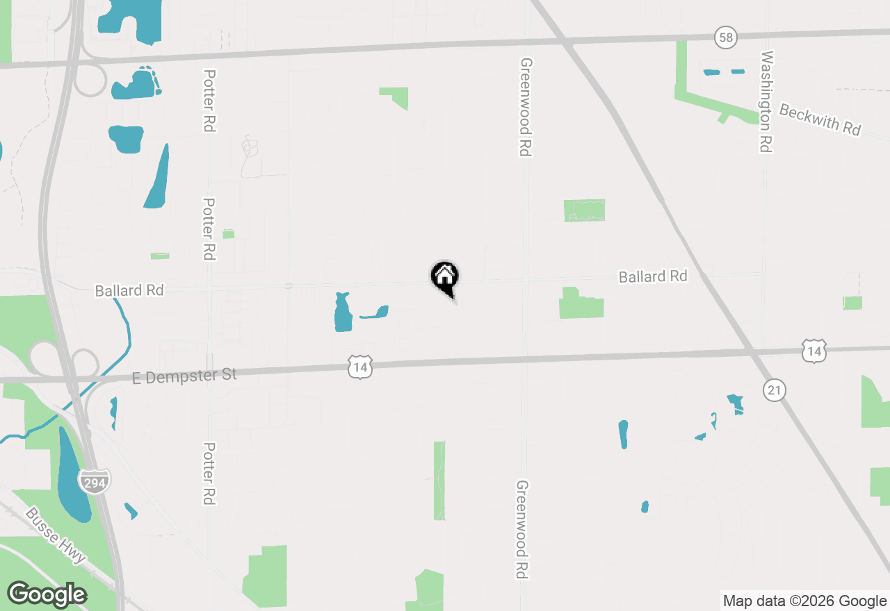 Map of 8901 N Western Avenue #A104, Des Plaines, IL 60016