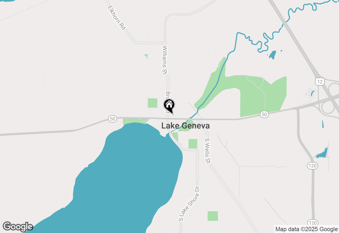 Map of 221 Broad St, Lake Geneva, WI 53147