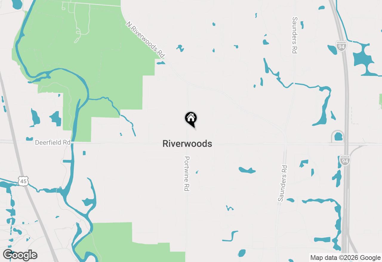 Map of 885 Portwine Road, Riverwoods, IL 60015