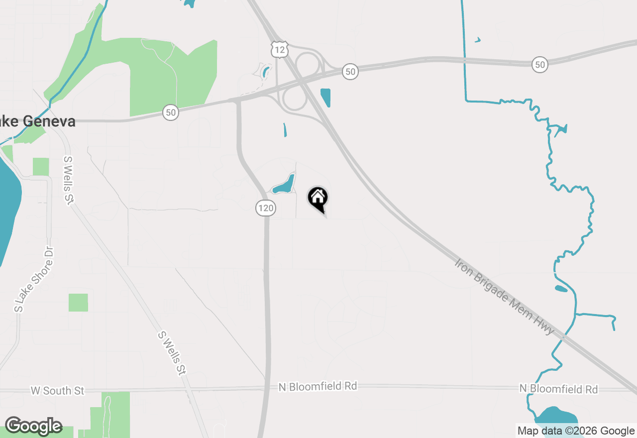 Map of W3528 Park Dr, Lake Geneva, WI 53147