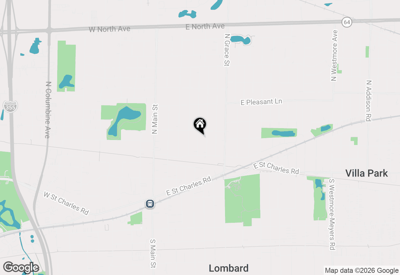 Map of 249 N Craig Place, Lombard, IL 60148