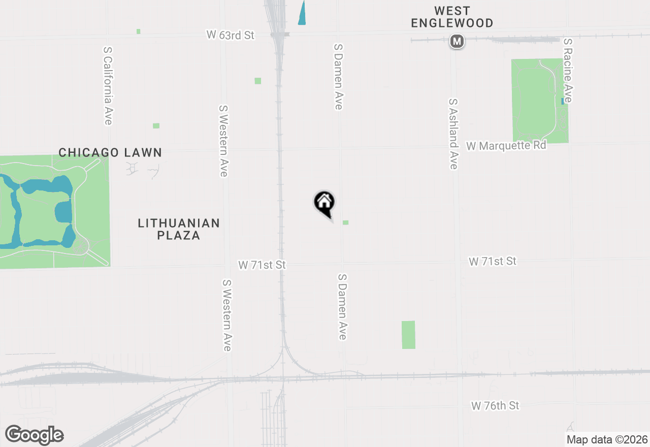 Map of 2037 W 69th Place, Chicago, IL 60636
