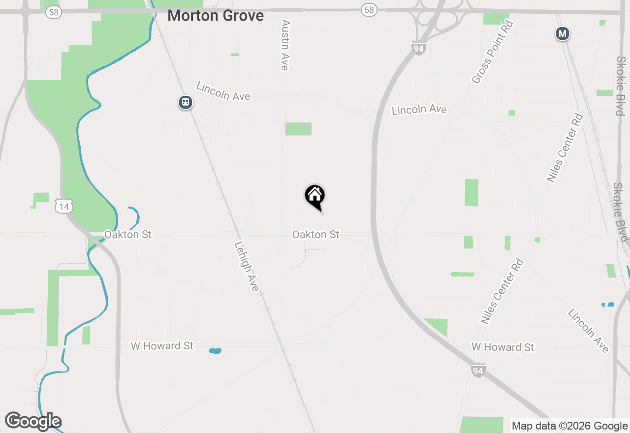 Map of 5844 Warren Street, Morton Grove, IL 60053