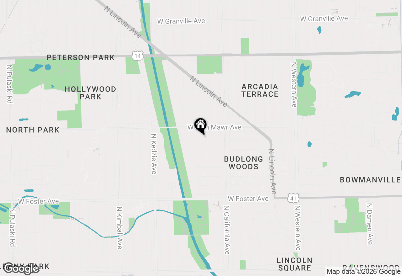 Map of 2921 W Gregory Street, Chicago, IL 60625