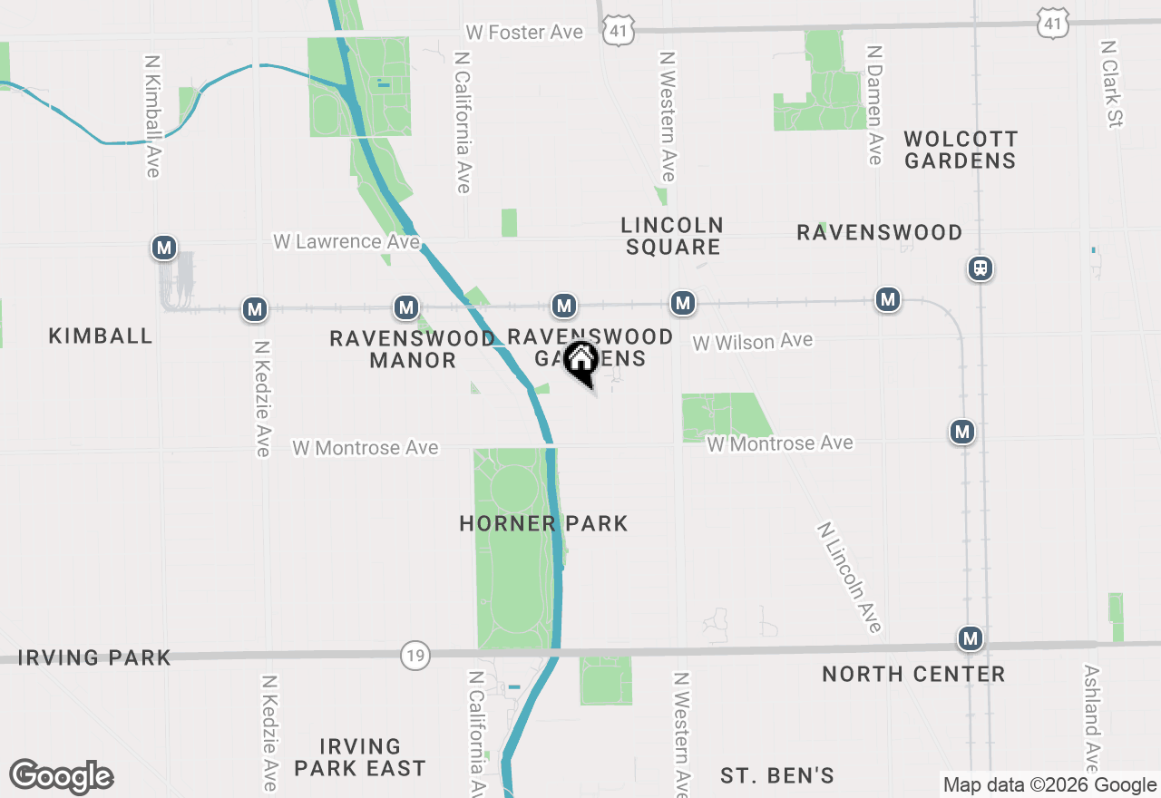 Map of 4455 N Rockwell Street #2, Chicago, IL 60625