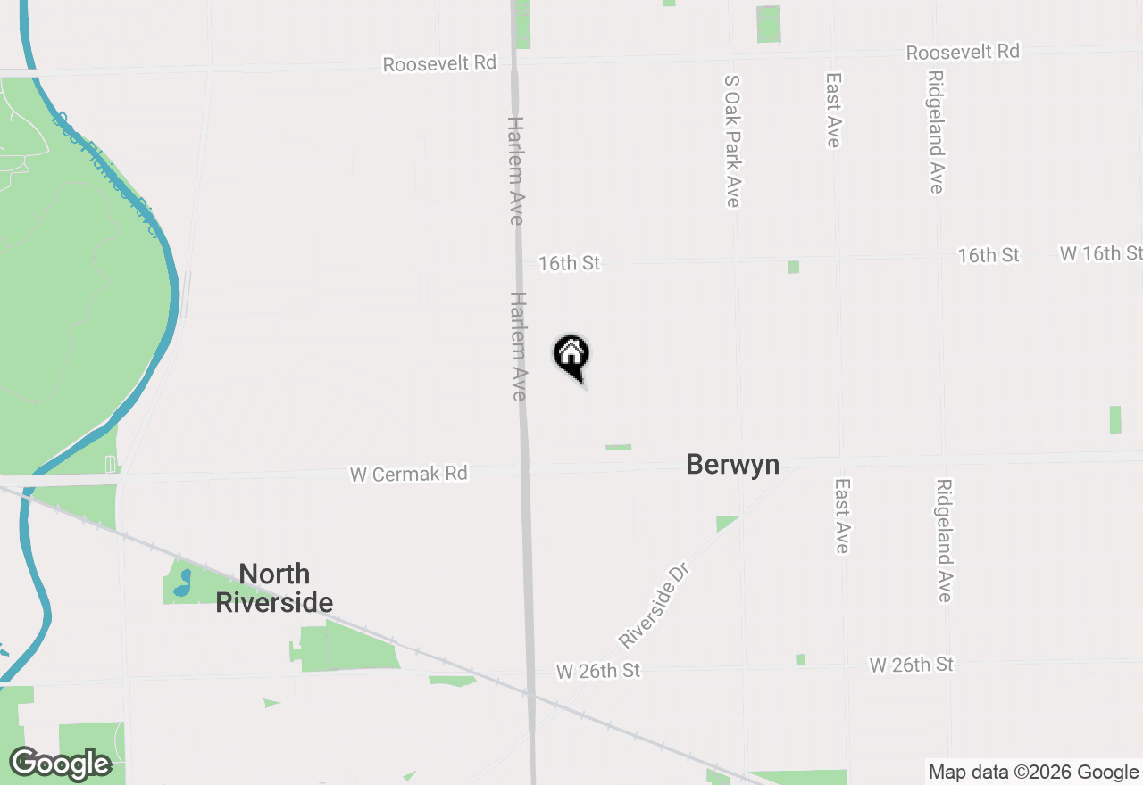 Map of 1922 Wisconsin Avenue, Berwyn, IL 60402