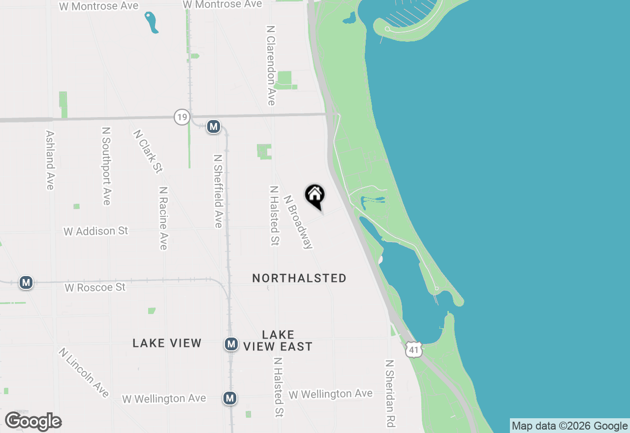 Map of 3600 N Pine Grove Avenue #3A, Chicago, IL 60613