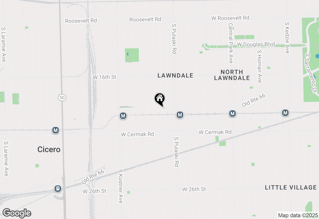 Map of 4102 W Cullerton Street, Chicago, IL 60623