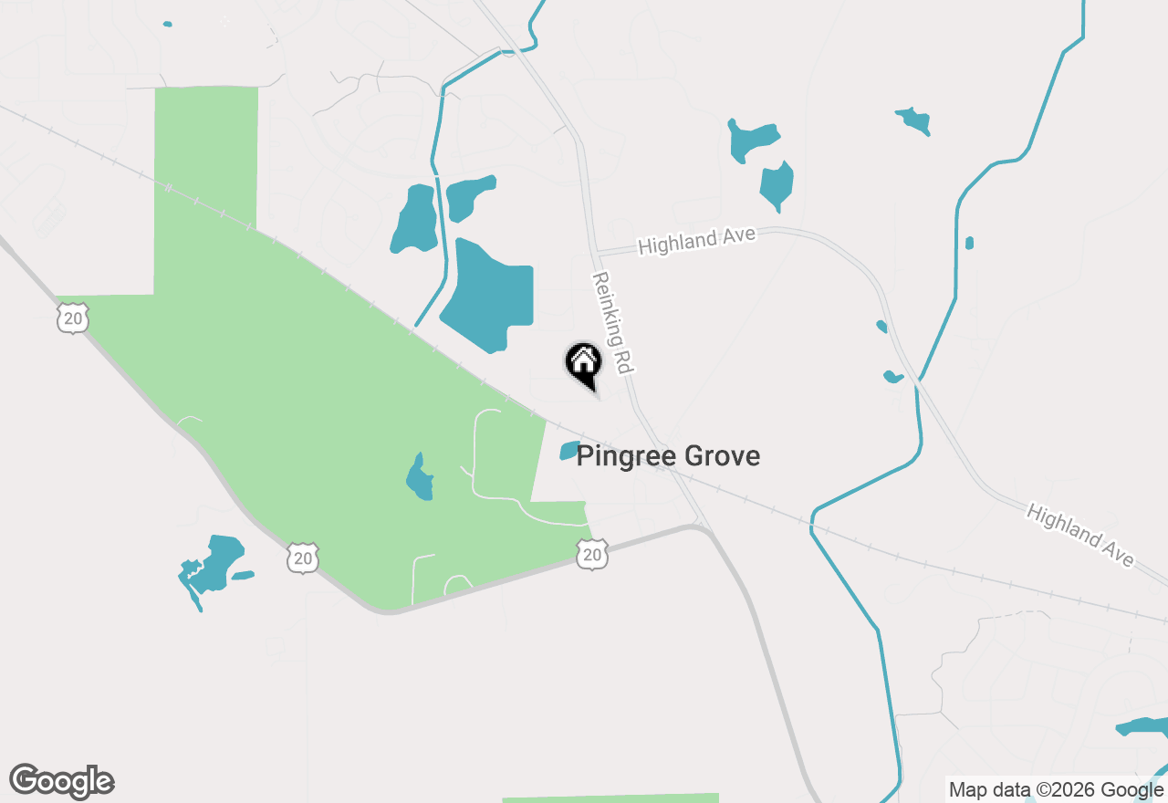 Map of 238 Norfolk Lane, Pingree Grove, IL 60140