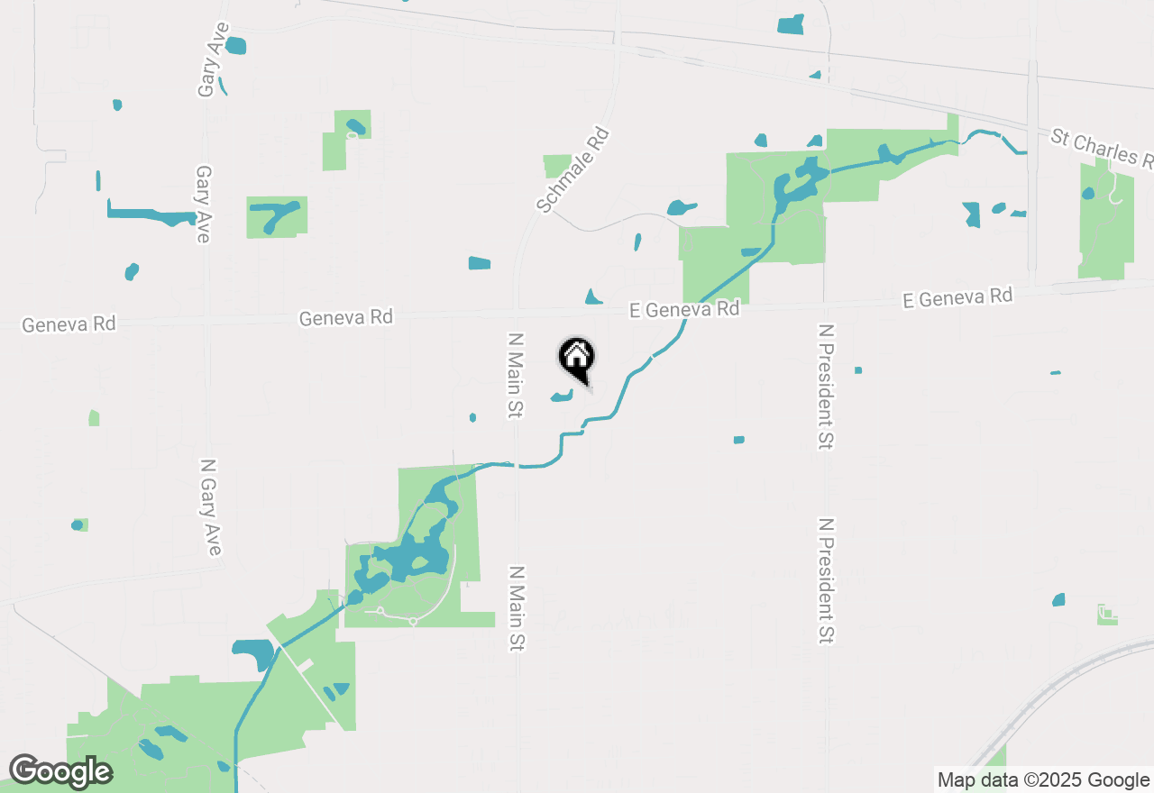 Map of 305 Brookside Circle, Wheaton, IL 60187