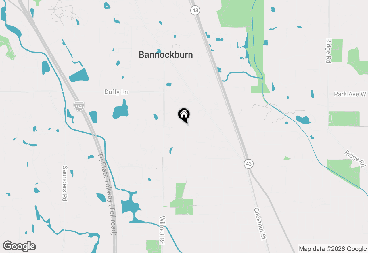 Map of 1800 Meadow Lane, Bannockburn, IL 60015