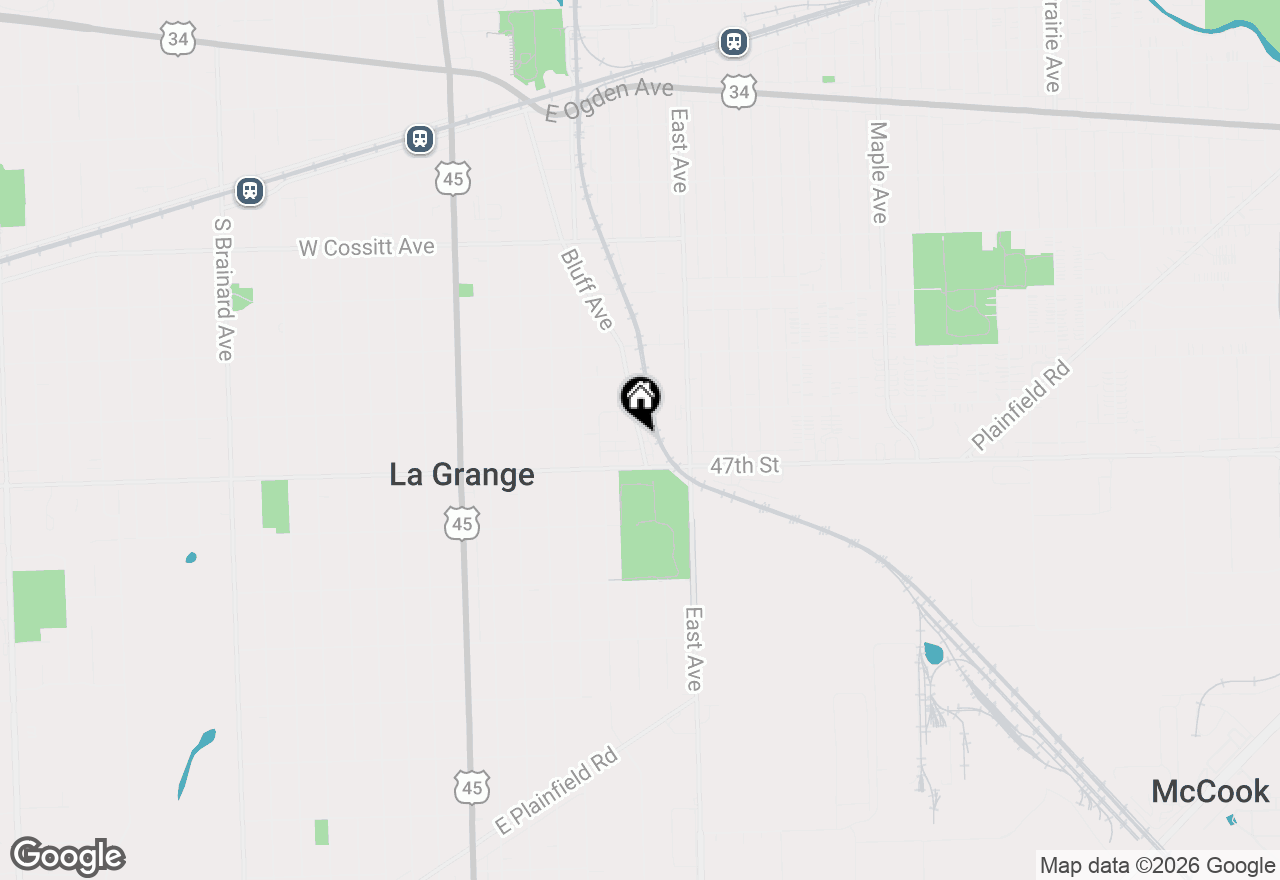 Map of 450 Bluff Avenue, La Grange, IL 60525