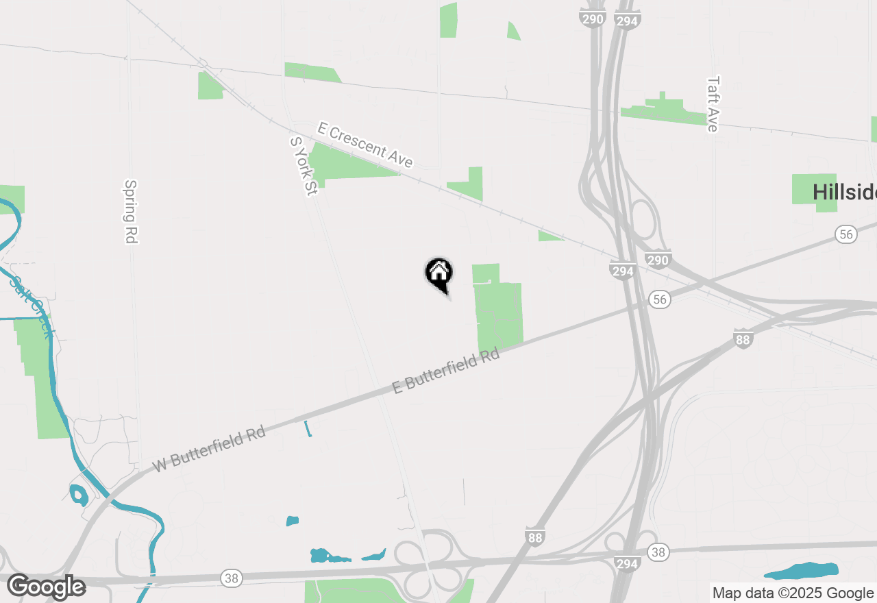 Map of 834 S Poplar Avenue, Elmhurst, IL 60126