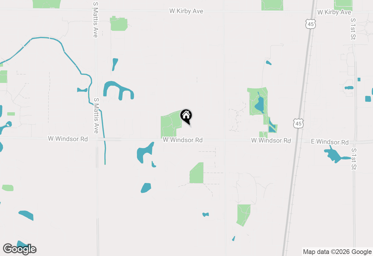 Map of 1111 Plymouth Drive #A, Champaign, IL 61821