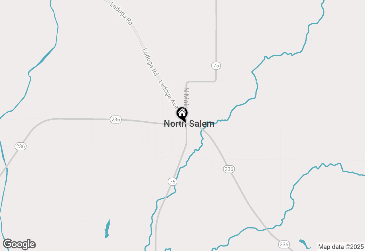 Map of 7 W Pearl Street, North Salem, IN 46165