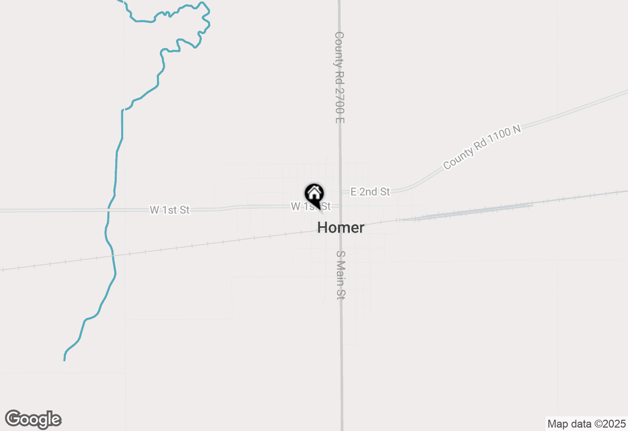 Map of 107 S Ellen Street, Homer, IL 61849