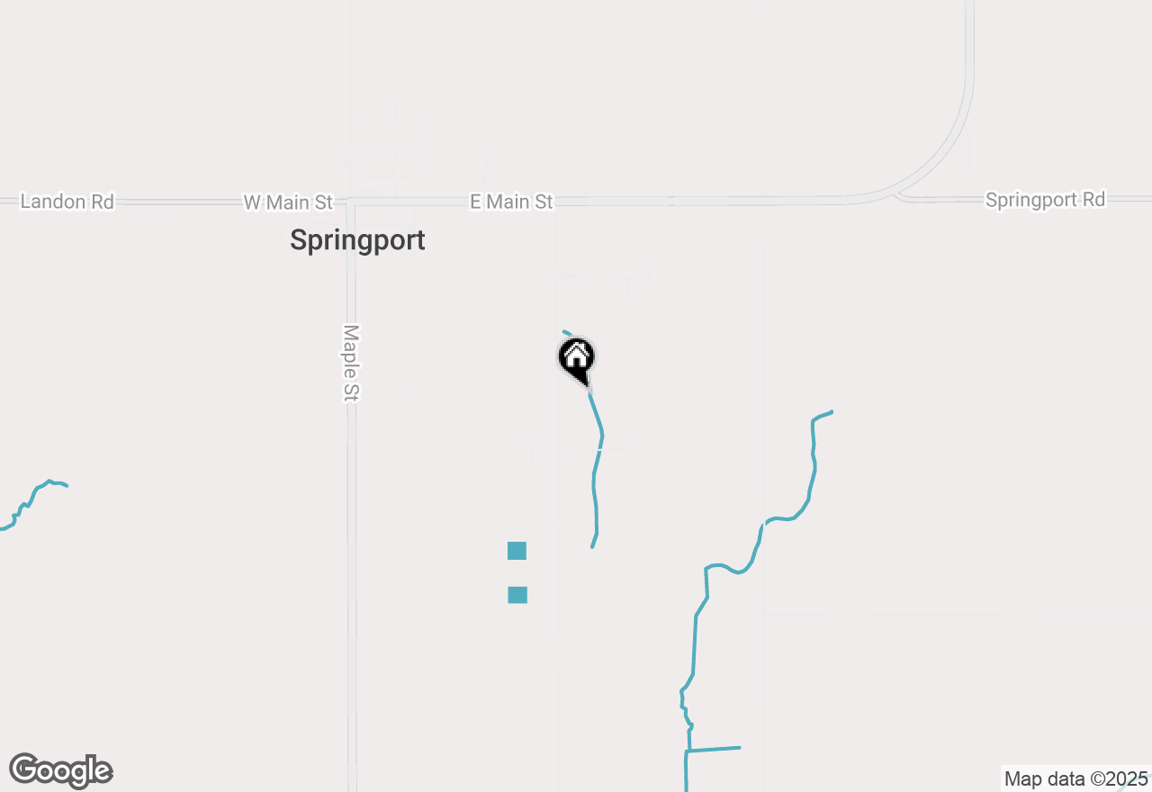Map of 403 Green Street, Springport, MI 49284