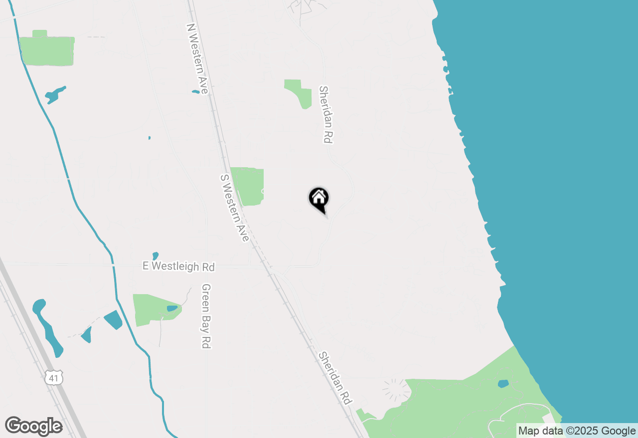 Map of 250 S Sheridan Road, Lake Forest, IL 60045